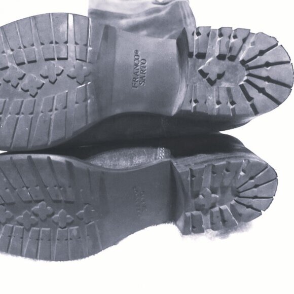 Franco Sarto black wide-calf over-the-knee pull-on genuine suede boots, US 9.5 - Picture 5 of 5